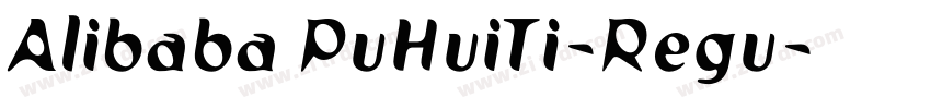 Alibaba PuHuiTi-Regu字体转换